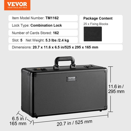 KOREKEEP VaultCase™  Premium Hard-Shell Collector Card Storage Case